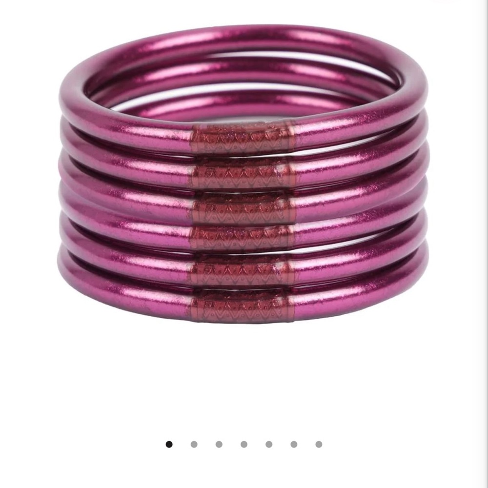 NWOT BuDhaGirl Amethyst All Weather Bangle Bracelets